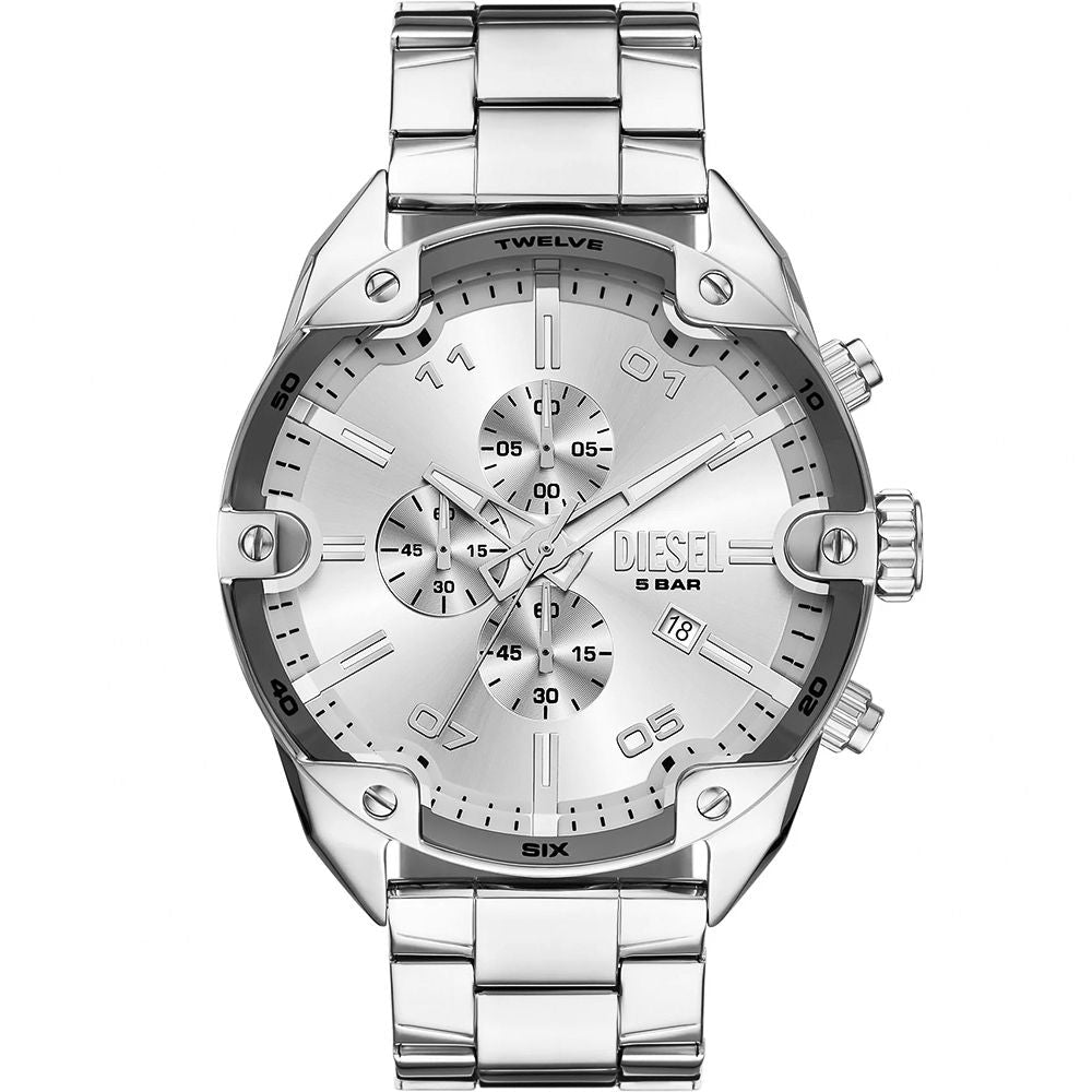 Diesel Spiked Stainless Steel Silver Men's Dress Watch | DZ4677 | TIME Watches