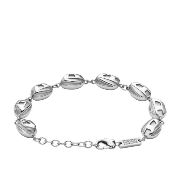 Diesel Stainless Steel Beaded Men's Bracelet | DX0966040 | TIME Watches
