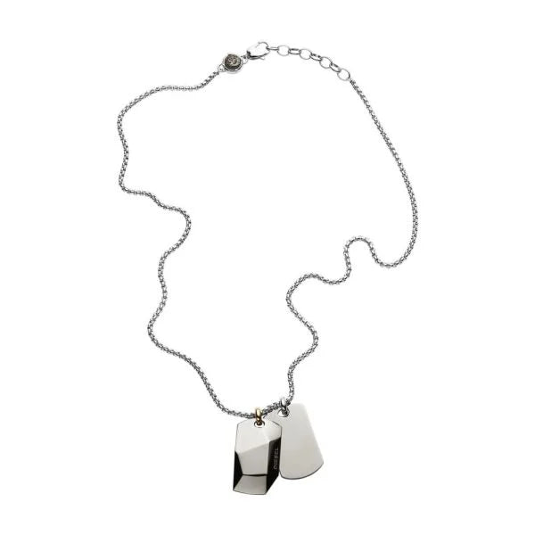 Diesel Stainless Steel Dog Tag Men's Necklace | DX1143040 | TIME Watches