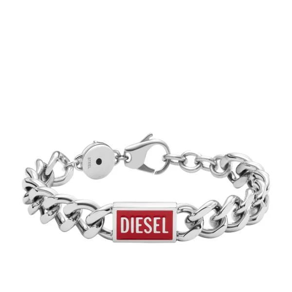 Diesel Stainless Steel Logo Men's Chain Bracelet | DX1371040 | Time Watch Specialists