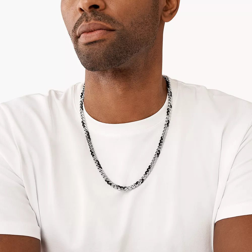 Diesel Two - Tone Stainless Steel Chain Unisex Necklace | DX1499931 | Time Watch Specialists