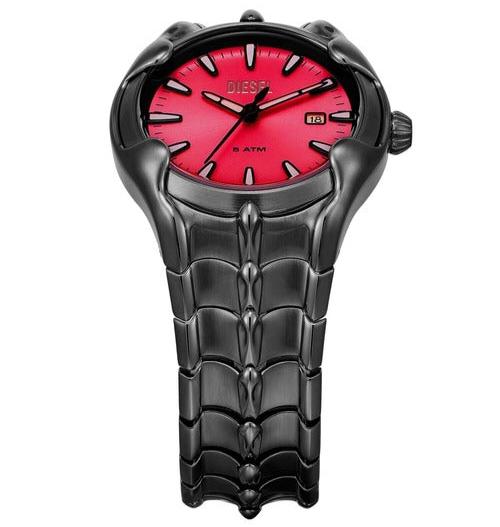 Diesel Vert Three - Hand Date Gunmetal Stainless Steel Men's Watch | DZ2199 | Time Watch Specialists