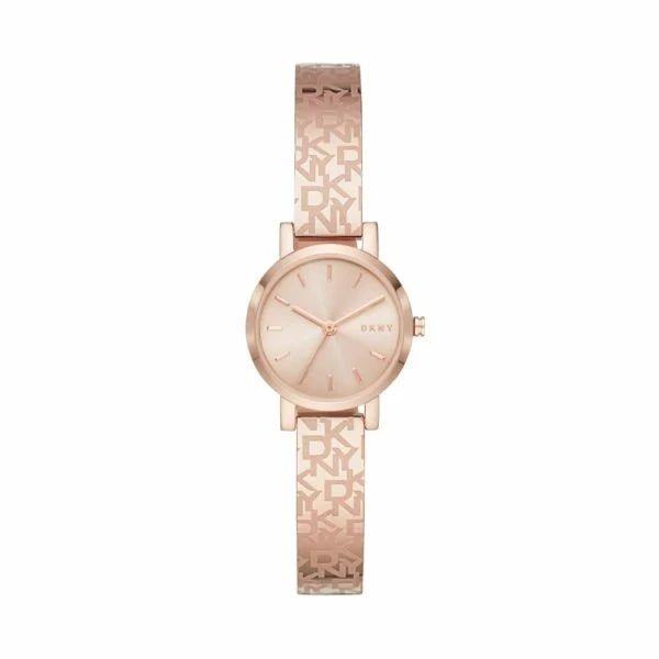 DKNY Soho Rose Gold Dial and Rose Gold Steel Bracelet 24mm Women's Watch | NY2884 | TIME Watches