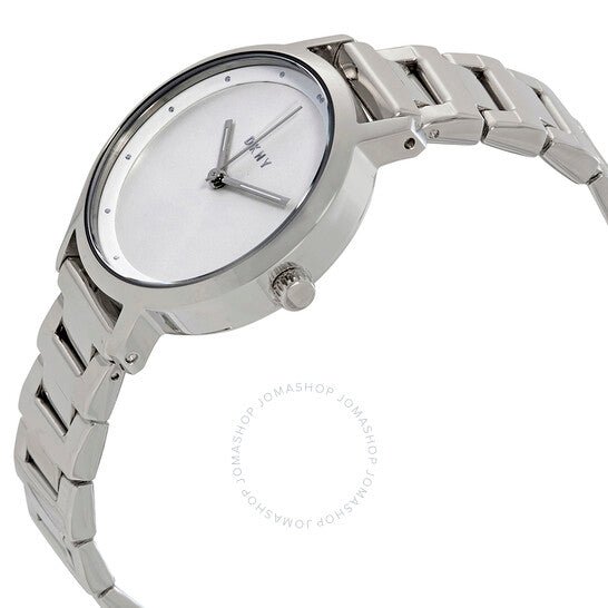 DKNY Modernist Silver Dial and Silver Steel Bracelet Women's Watch | NY2635 | TIME Watches