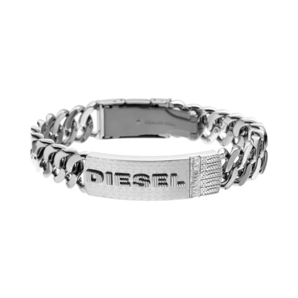 Diesel Silver Stainless Steel Men's Bracelet | DX0326040 | TIME Watches
