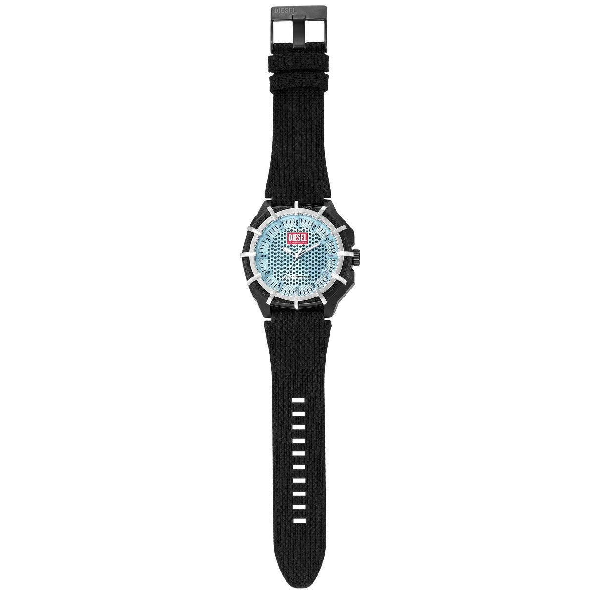 Diesel Framed Solar-Powered Blue Dial with Black Strap Men's Watch | DZ4679