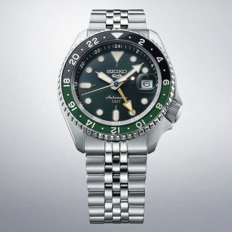 Seiko Automatic Green Dial Stainless Steel Men's Watch | SSK035K1