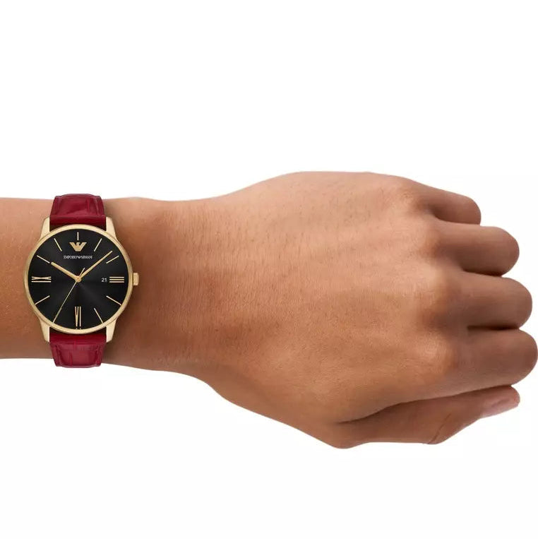 Emporio Armani Chronograph Blue Dial Stainless Steel Men's Watch | AR11673