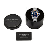 Emporio Armani Blue Sea Explorer Silver Stainless Steel Men's Watch | AR60090