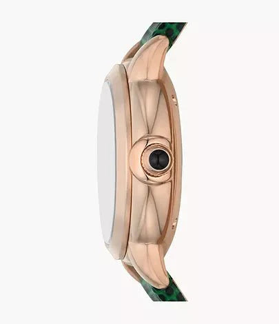 Emporio Armani Automatic Green Dial and Green Leather 34mm Men's Watch | AR60073