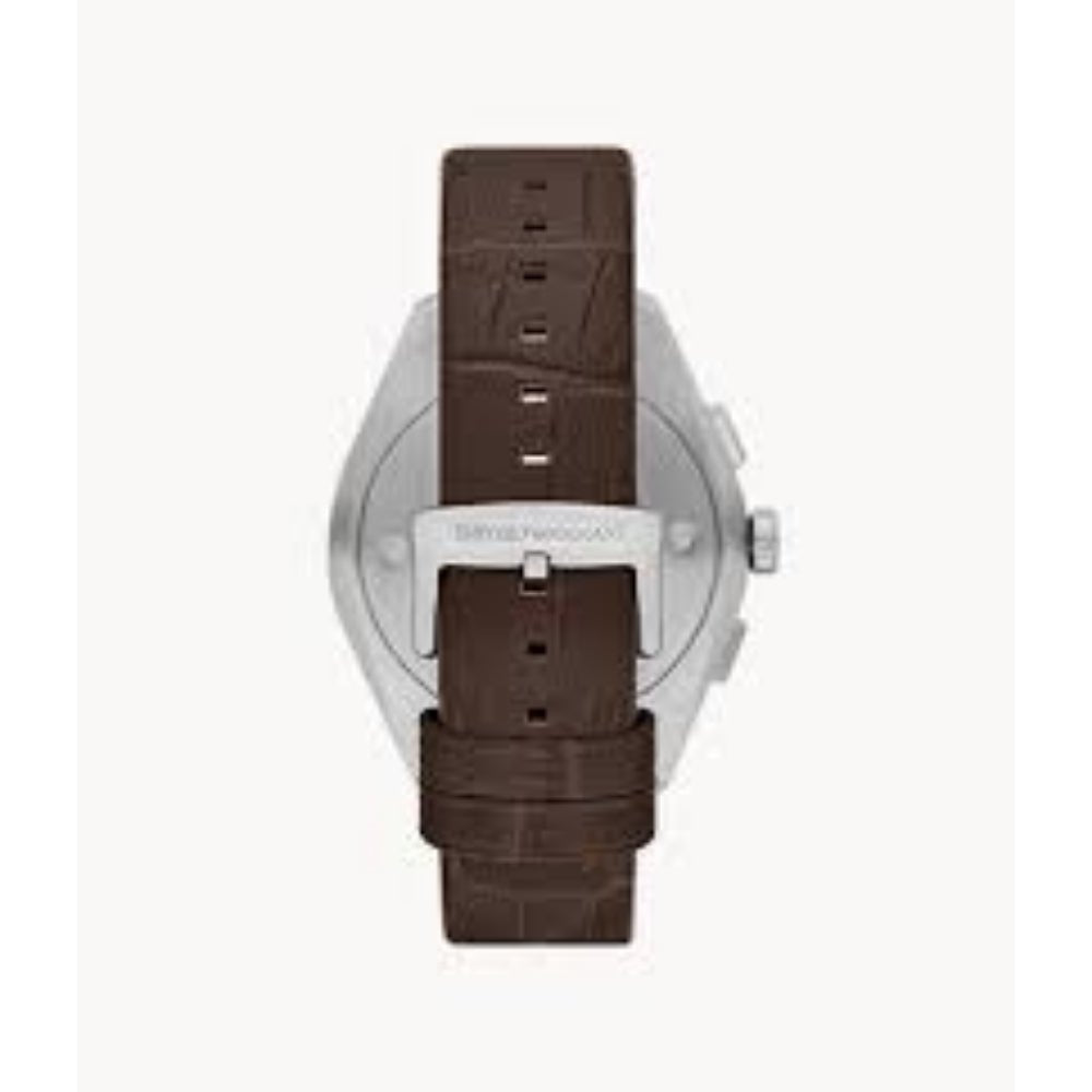 Emporio Armani Classic Brown Dial and Brown Leather 44mm Men's Watch | AR11482