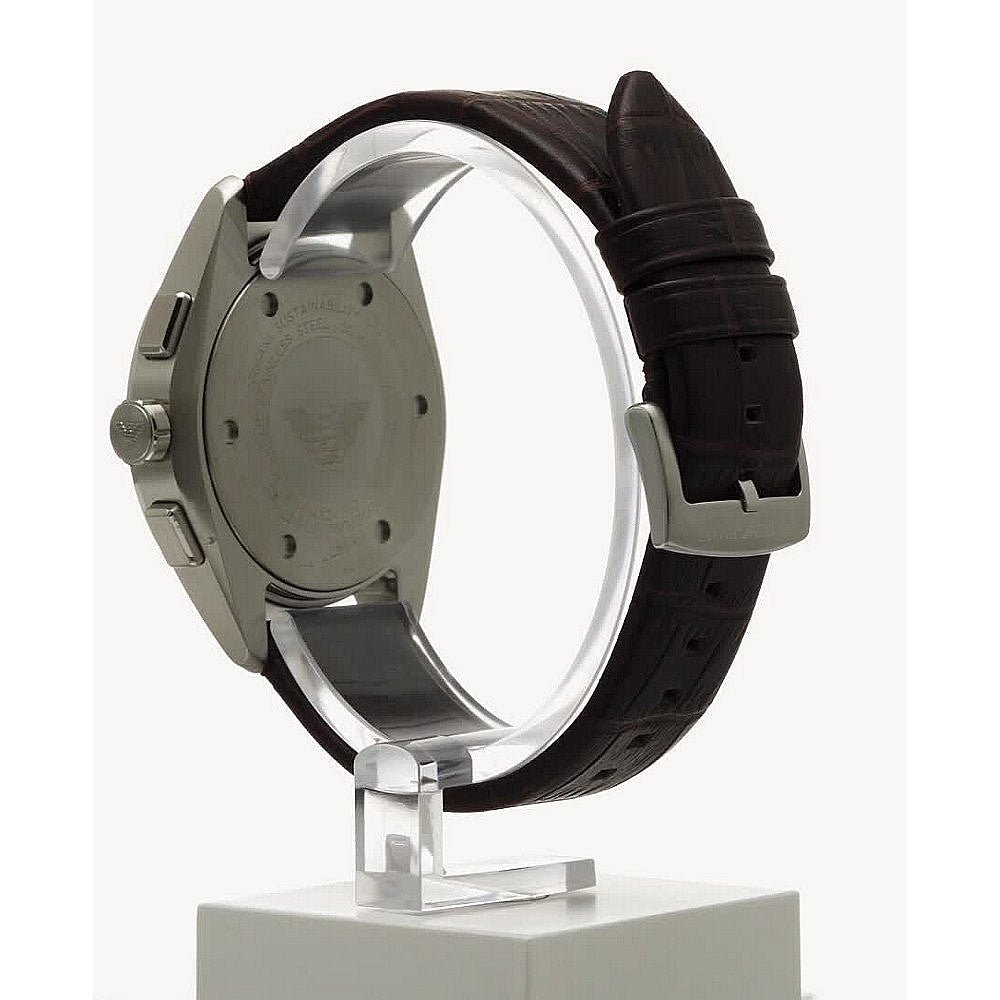 Emporio Armani Classic Brown Dial and Brown Leather 44mm Men's Watch | AR11482