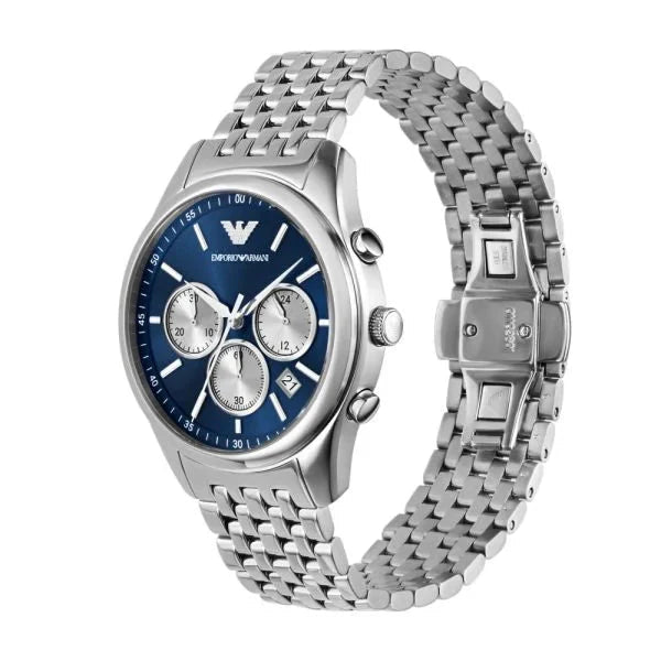 Emporio Armani Chronograph Black Dial and Black Stainless Steel 41mm Men's Watch | AR11582 | TIME Watches