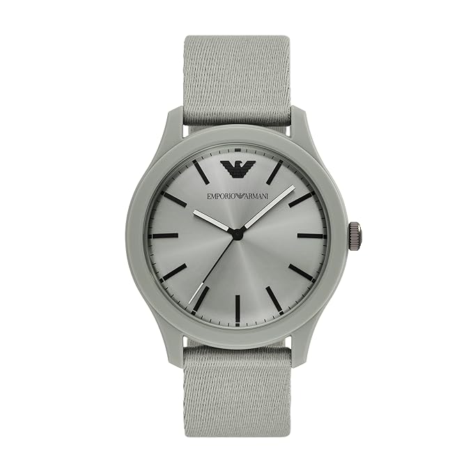Emporio Armani Chronograph Black Dial and Silver Stainless Steel 43mm Men's Watch | AR11653 | TIME Watches