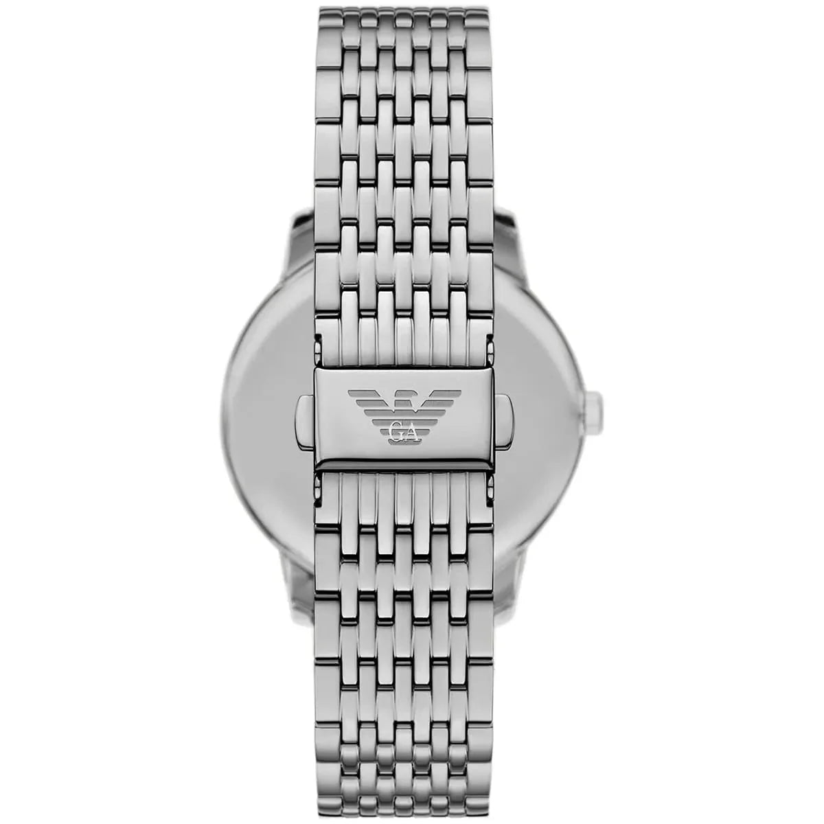 Emporio Armani Chronograph Blue Dial and Silver Stainless Steel 43mm Men's Watch | AR11674 | TIME Watches