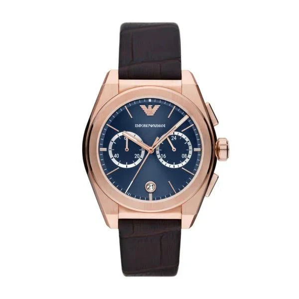 Emporio Armani Chronograph Rose Gold Dial and Rose Gold Stainless Steel 43mm Men's Watch | AR11563
