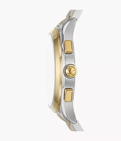 Emporio Armani Chronograph Two-Tone Dial and Two-Tone Stainless Steel 42mm Men's Watch | AR11579