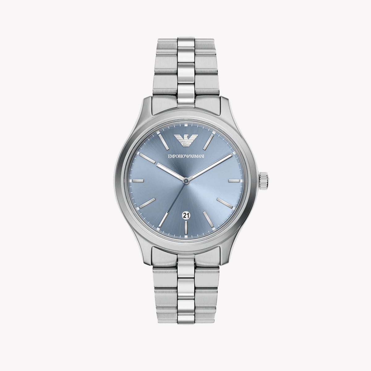Emporio Armani Dario Blue Dial and Silver Steel Bracelet 41mm Men's Watch | AR11748 | TIME Watches