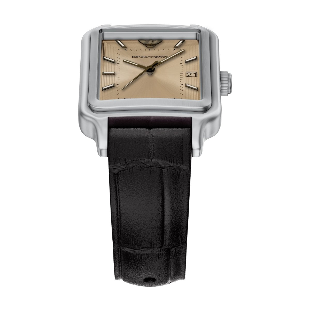 Emporio Armani Diego Silver Dial and Brown Leather 36mm Men's Watch | AR11756 | TIME Watches