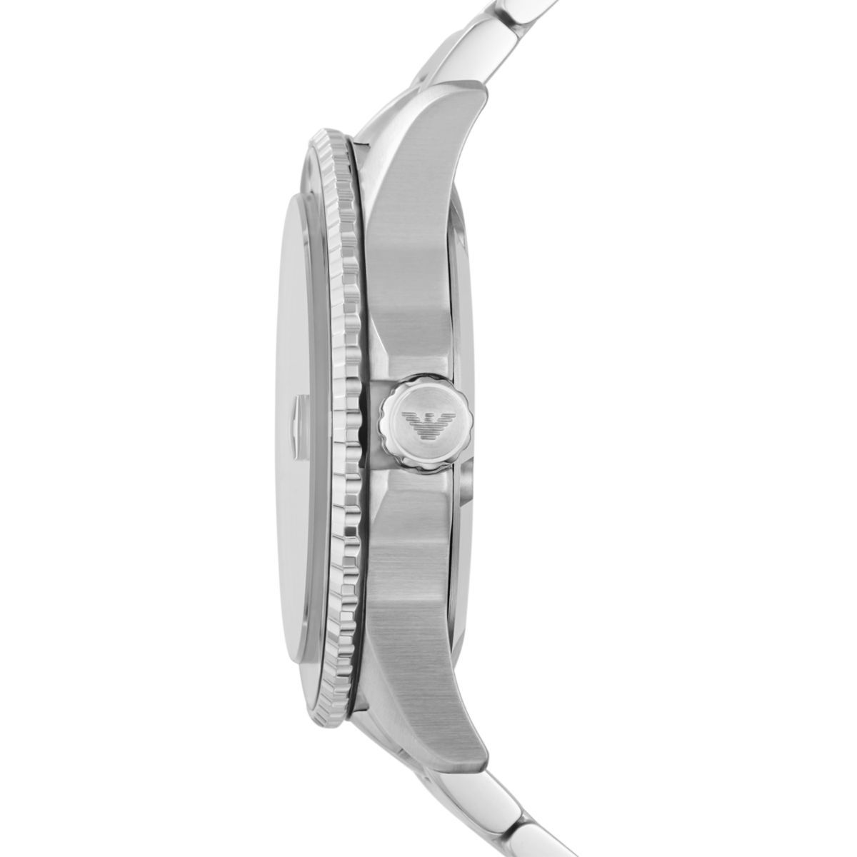 Emporio Armani Diver Black Dial and Silver Stainless Steel 43mm Men's Watch | AR11338