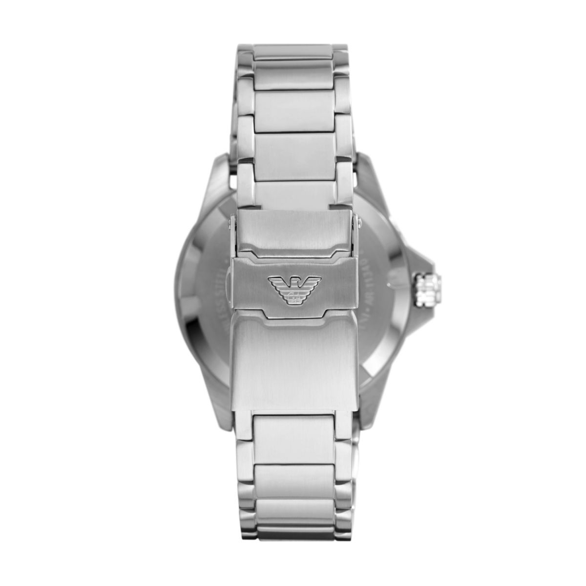 Emporio Armani Diver Black Dial and Silver Stainless Steel 43mm Men's Watch | AR11339