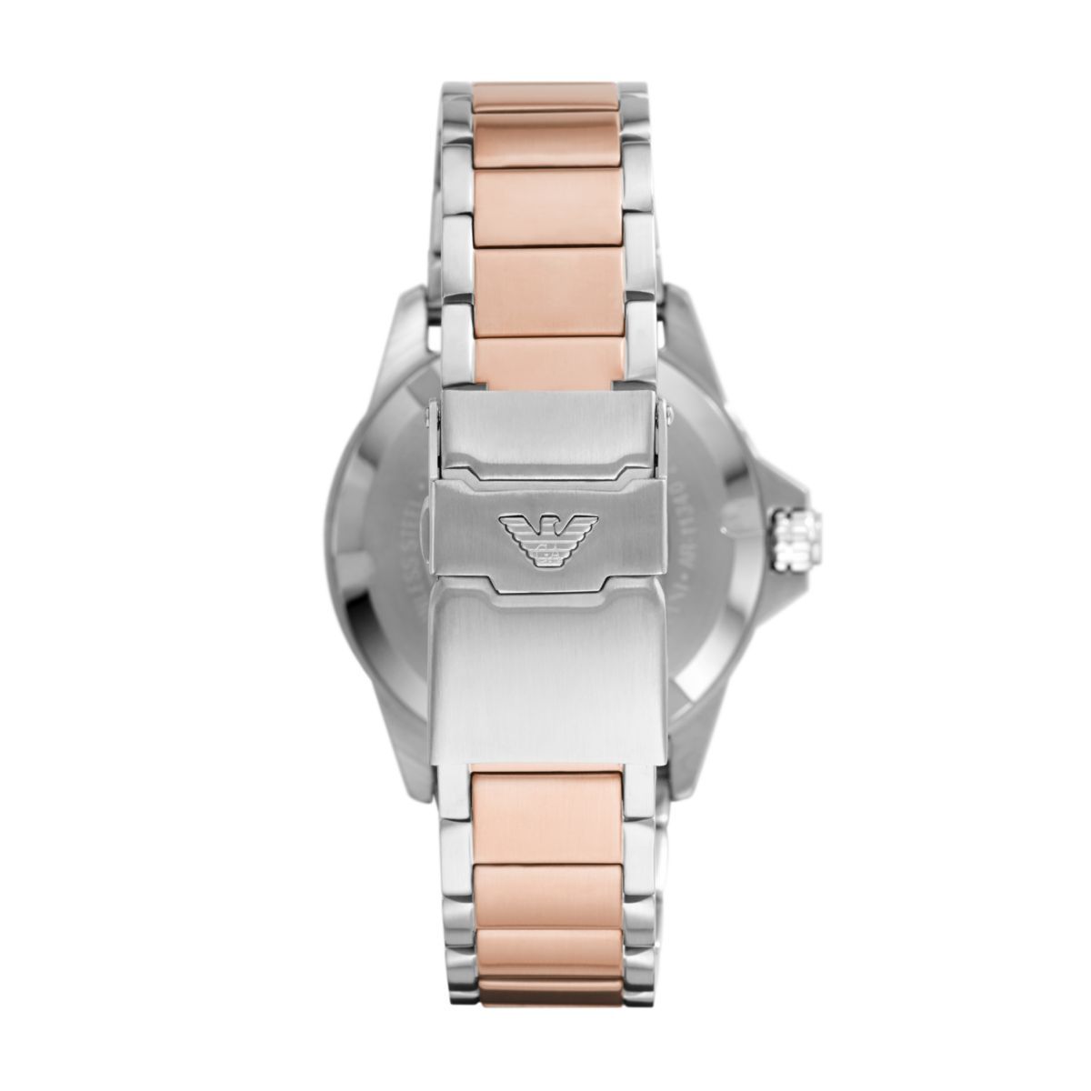 Emporio Armani Diver Two-Tone Dial and Two-Tone Stainless Steel 43mm Men's Watch | AR11340