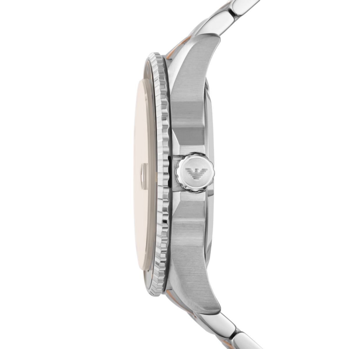 Emporio Armani Diver Two-Tone Dial and Two-Tone Stainless Steel 43mm Men's Watch | AR11340