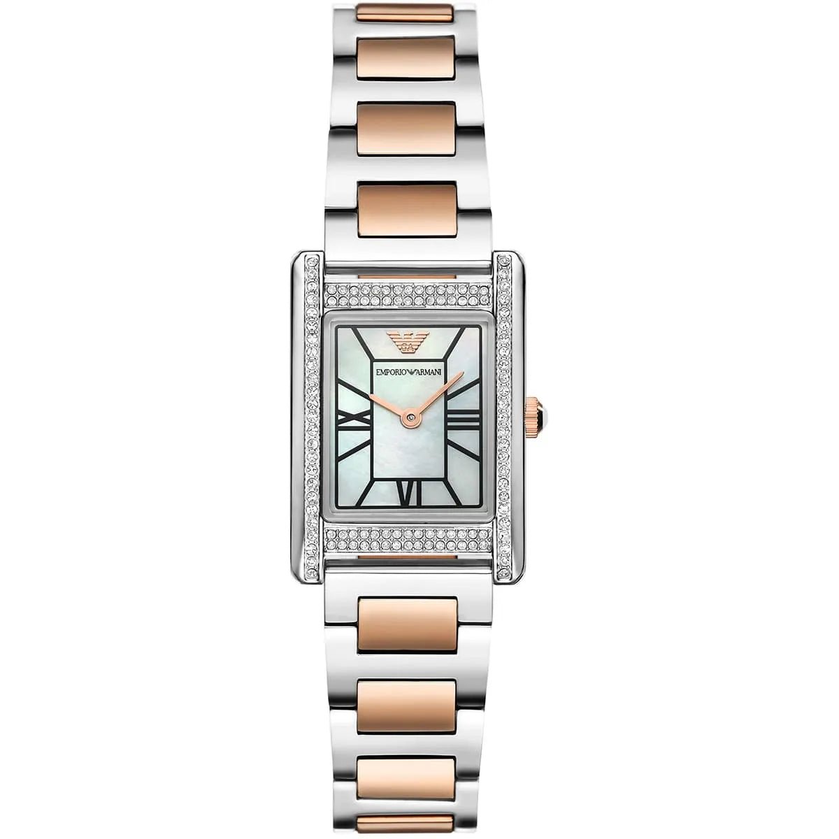 Emporio Armani Genni Mother of Pearl Dial and Two Tone Steel Bracelet 32mm Women's Watch | AR11626 | TIME Watches