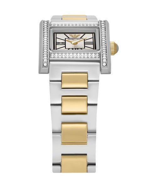 Emporio Armani Genni Silver Dial and Silver Stainless Steel 42mm Women's Watch | AR11704 | TIME Watches