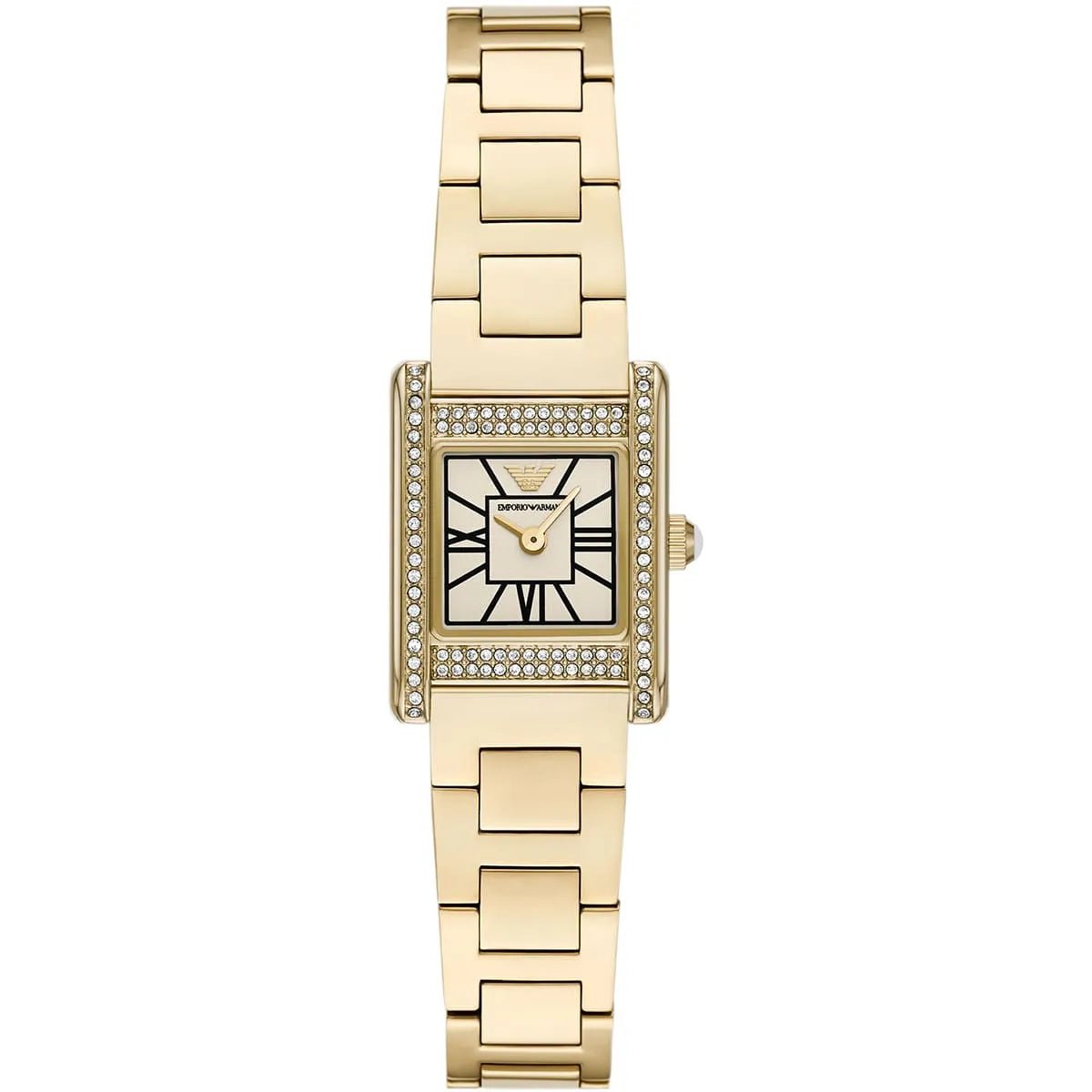 Emporio Armani Genni White Dial and Gold Steel Bracelet 32mm Women's Watch | AR11663 | TIME Watches