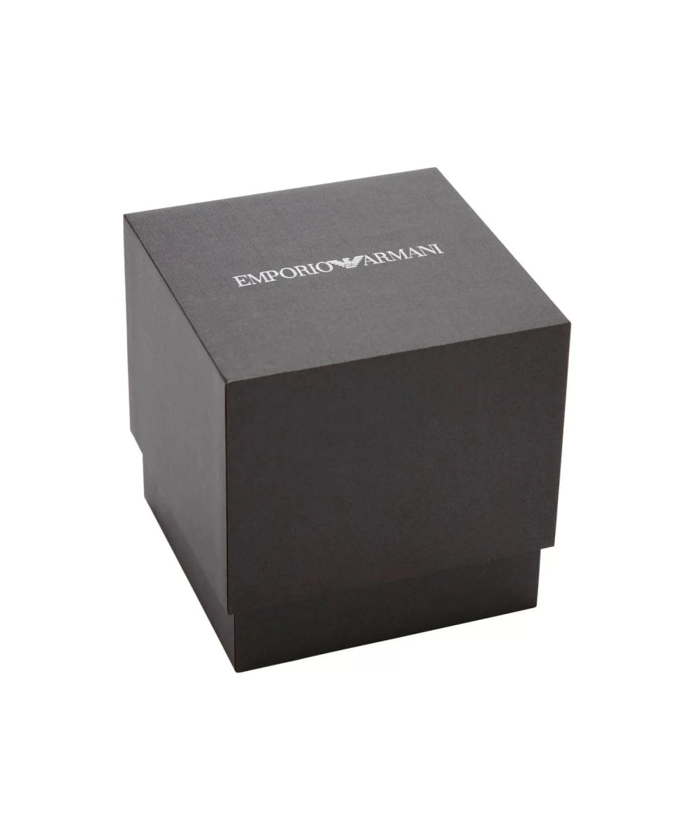 Emporio Armani Gianni T - Bar Black Dial and Brown Leather 32mm Women's Watch | AR11705 | TIME Watches