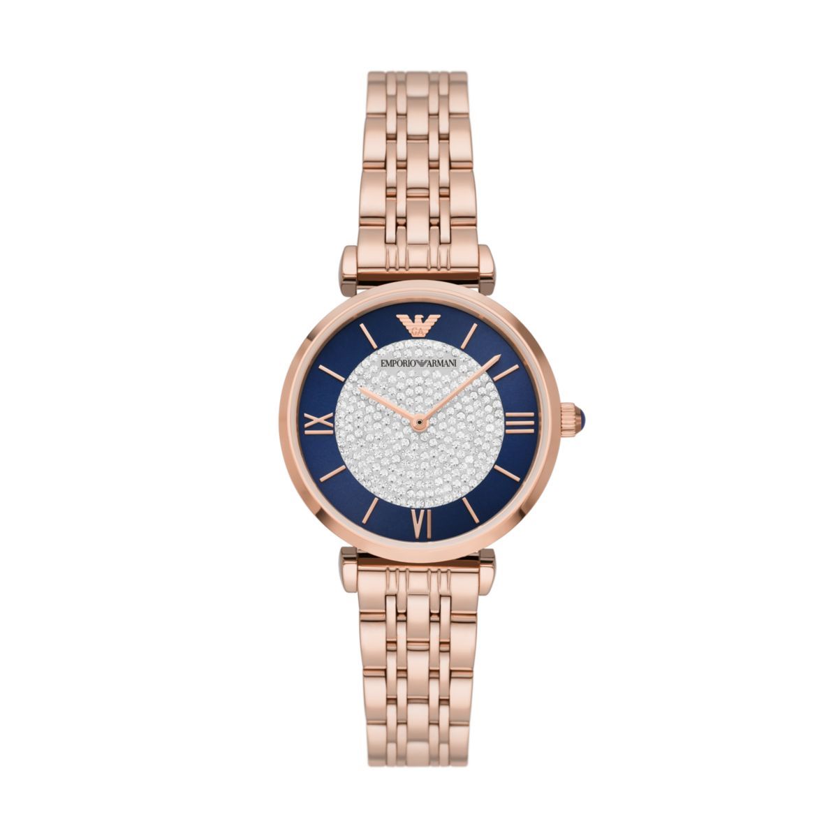 Emporio Armani Gianni T-Bar Rose Gold Dial and Rose Gold Stainless Steel 36mm Women's Watch | AR11423