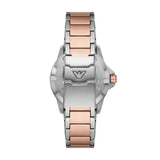 Emporio Armani GMT Dual Time Two - Tone Stainless Steel Men's Watch | AR11591 | Time Watch Specialists