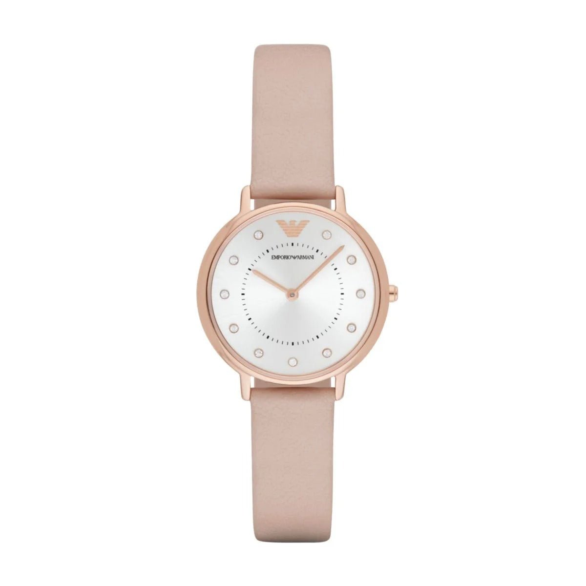 Emporio Armani Kappa Rose Gold Dial and Rose Gold Leather 38mm Women's Watch | AR2510