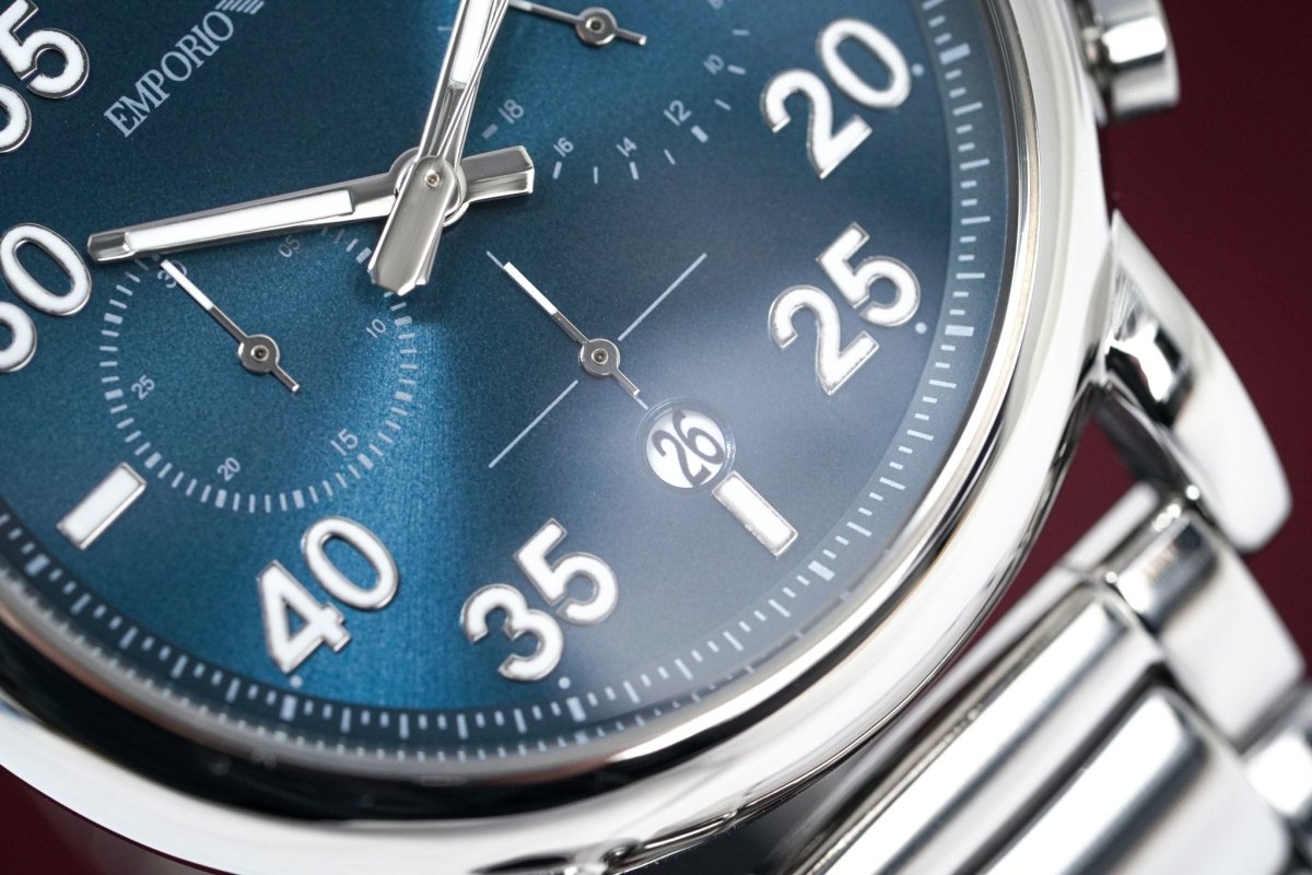 Emporio Armani Luigi Blue Dial and Blue Stainless Steel 43mm Men's Watch | AR11132