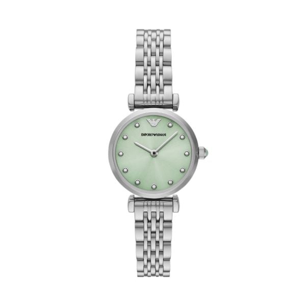 Emporio Armani Mia Dial and Silver Stainless Steel 28mm Women's Watch | AR11667 | TIME Watches