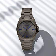 Emporio Armani Nicola Gunmetal Dial and Gunmetal Stainless Steel 42mm Watch | AR11381