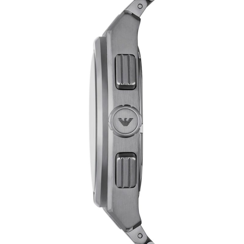Emporio Armani Federico Black Dial and Black Stainless Steel 43mm Men's Watch | AR11560