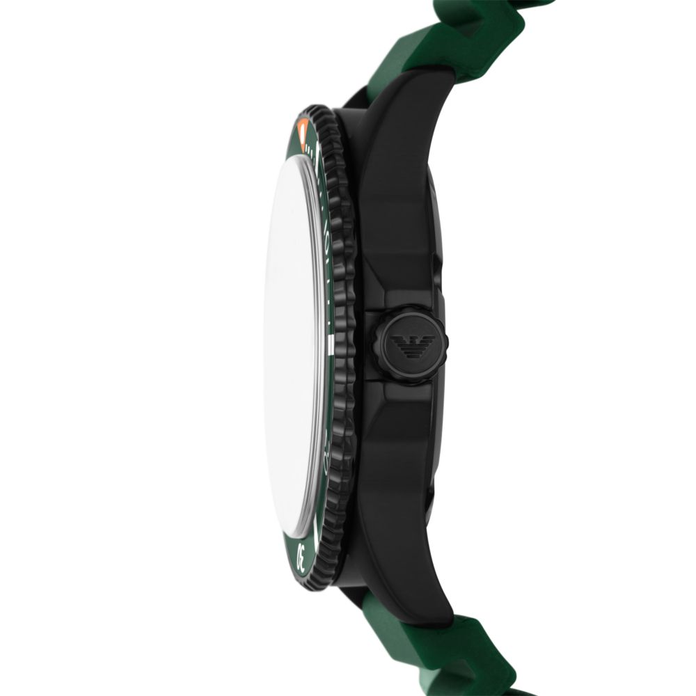 Emporio Armani Ruggero Green Dial and Green Stainless Steel 44mm Men's Watch | AR11464