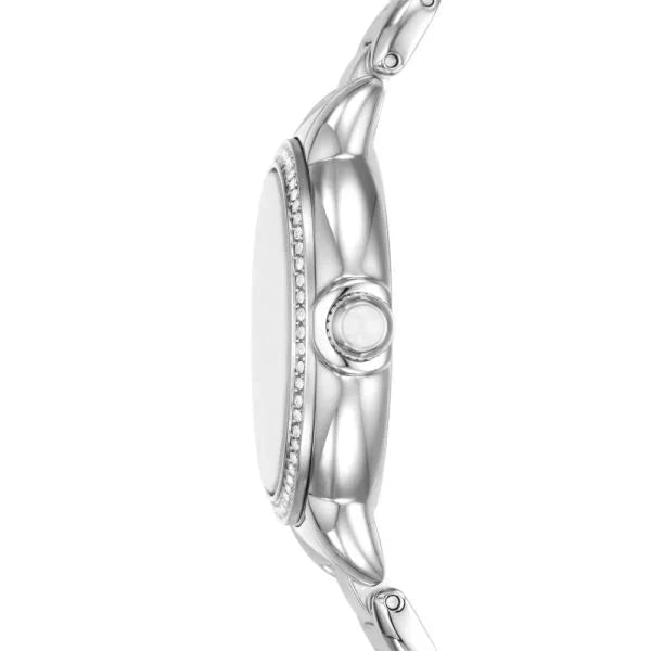 Emporio Armani Classic Silver Dial and Silver Stainless Steel 32mm Women's Watch | AR11596