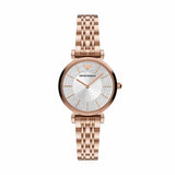 Emporio Armani Two - Hand Rose Gold - Tone Stainless Steel Woman's Watch | AR11446 | Time Watch Specialists