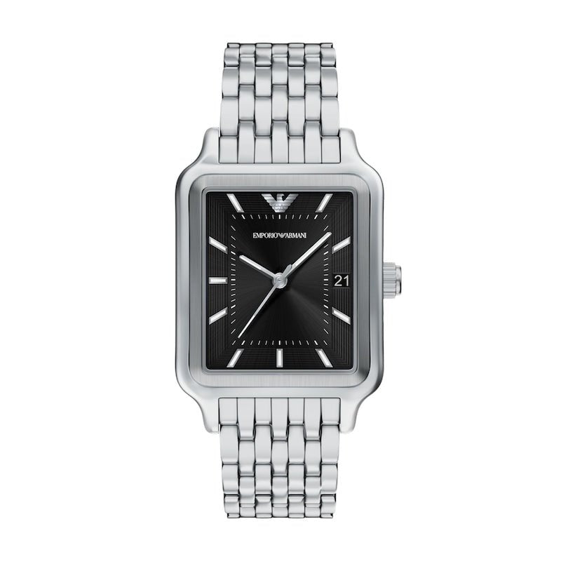 Emporio Armani Vintage Black Dial and Silver Steel Bracelet 32mm Unisex Watch | AR11755 | TIME Watches