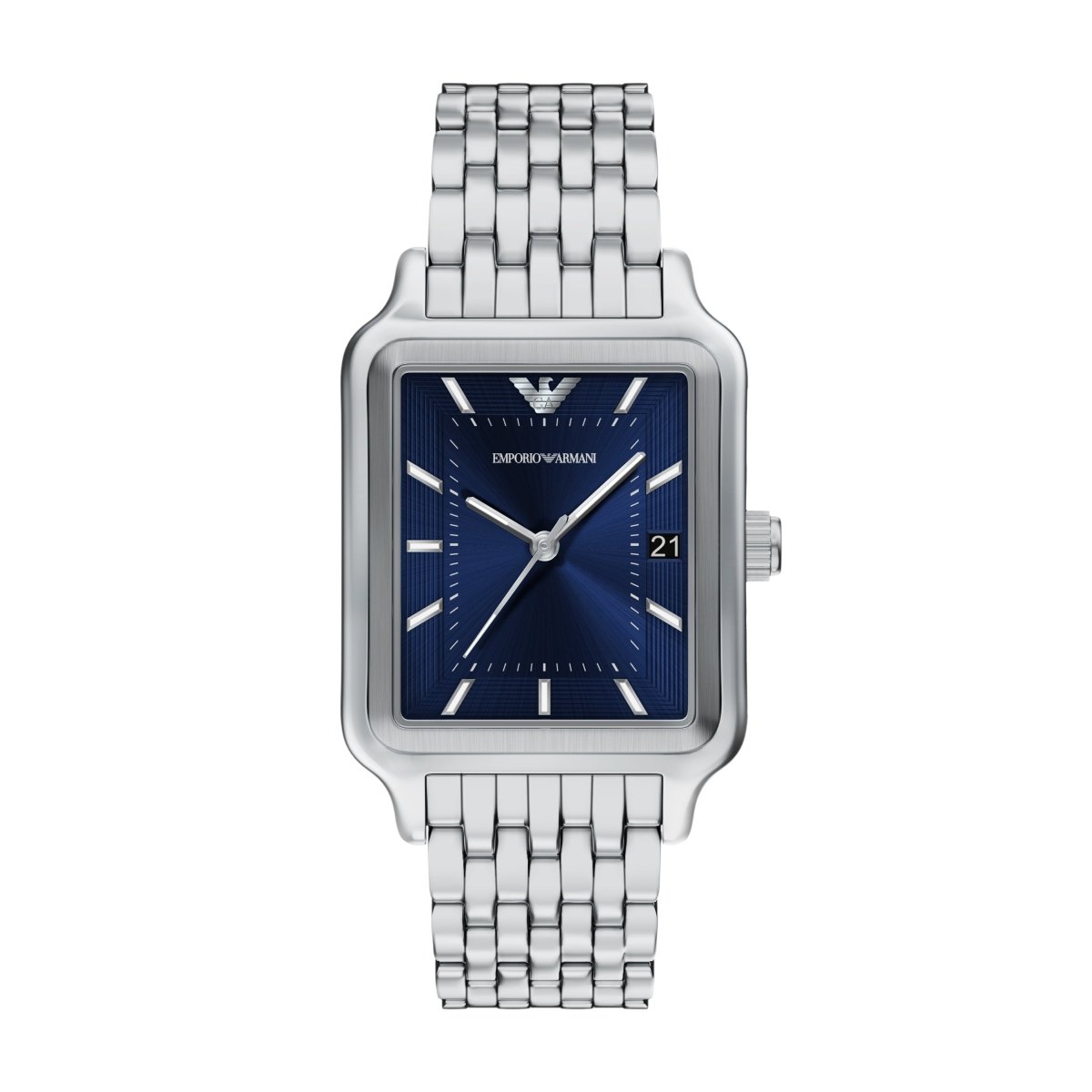 Emporio Armani Vintage Blue Dial and Silver Steel Bracelet 32mm Unisex Watch | AR11754 | TIME Watches