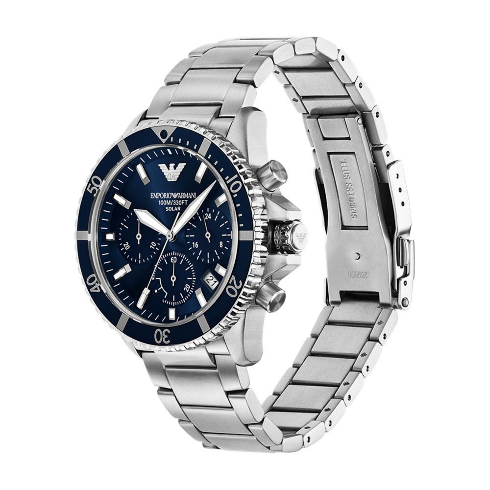 Emporio Armani World Explorer Solar - Powered Chronograph Men's Watch | AR11681 | Time Watch Specialists