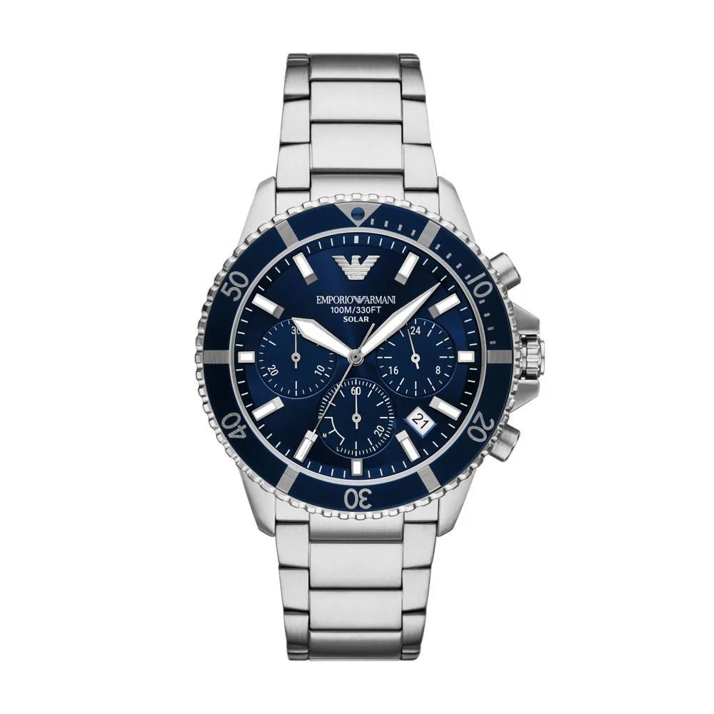 Emporio Armani World Explorer Solar - Powered Chronograph Men's Watch | AR11681 | Time Watch Specialists