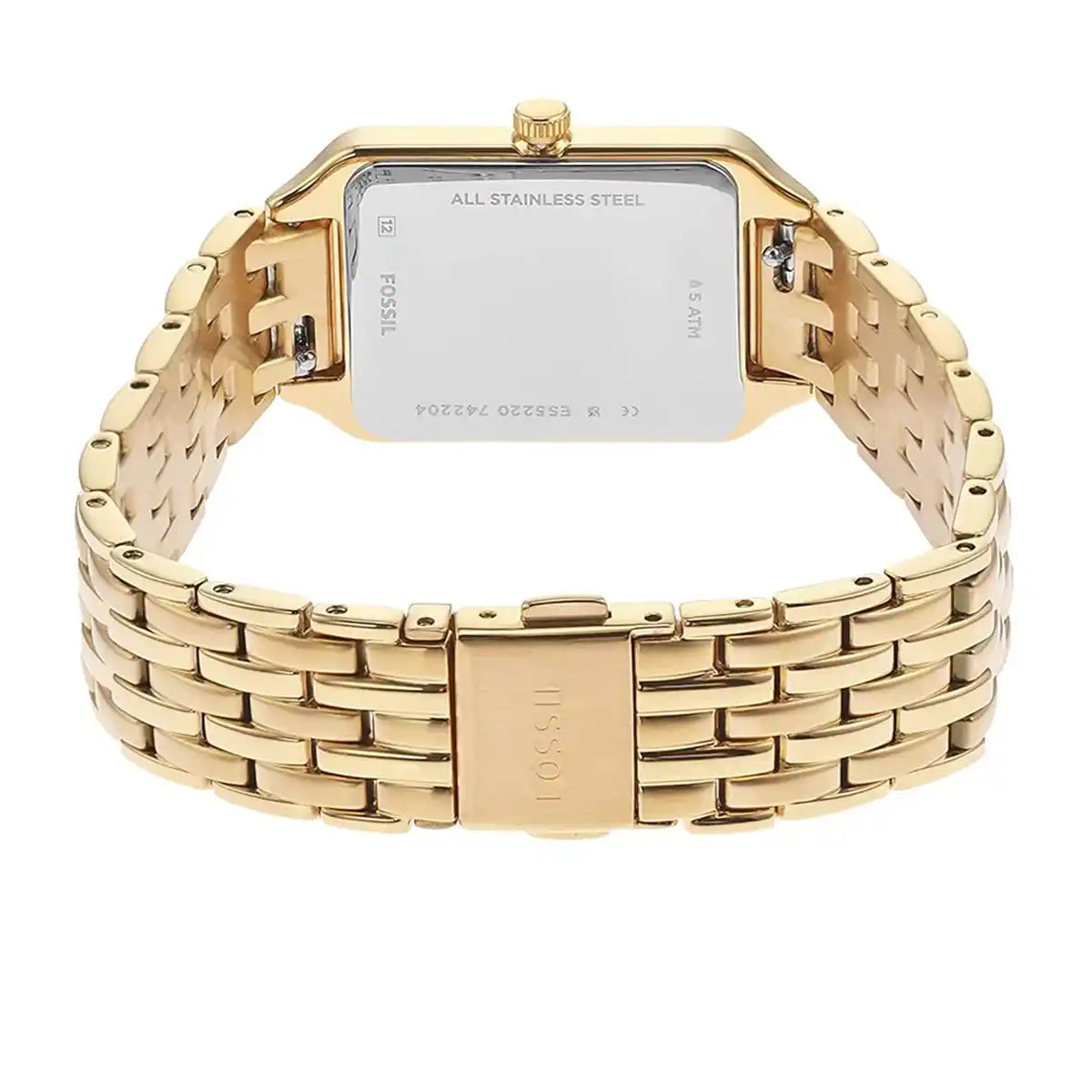 Fossil Raquel Three-Hand Date Gold-Tone Stainless Steel Women's Watch | ES5220