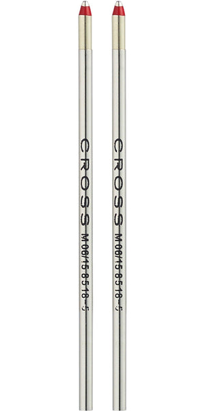 CROSS Mini Ballpoint Pen Refill - Red - Medium - Dual Pack | 8518-5