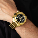 Festina Timeless Chronograph Black Dial Gold PVD Stainless Steel Men's Watch | F20492/4