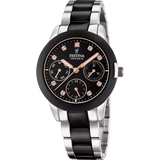 Festina Ceramic Quartz Black Multifunction Stainless Steel Black Ceramic Women's Watch | F20497/3