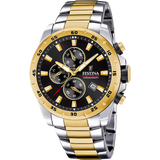 Festina Timeless Chronograph Black Rose Gold PVD Stainless Steel Men's Watch | F20562/4